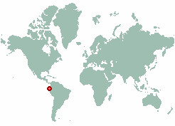 El Reventador in world map